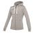 Grime Full Zip Hooded Dame GREY M Hettejakke i bomullsmiks 