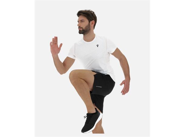 Run Zephiro Sean WHT XL Sømløs løpe t-skjorte til herre 